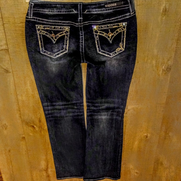 Vigoss Denim - Vigoss Jeans Size 7/8X33 Dallas Flap Boot Cut NWOT